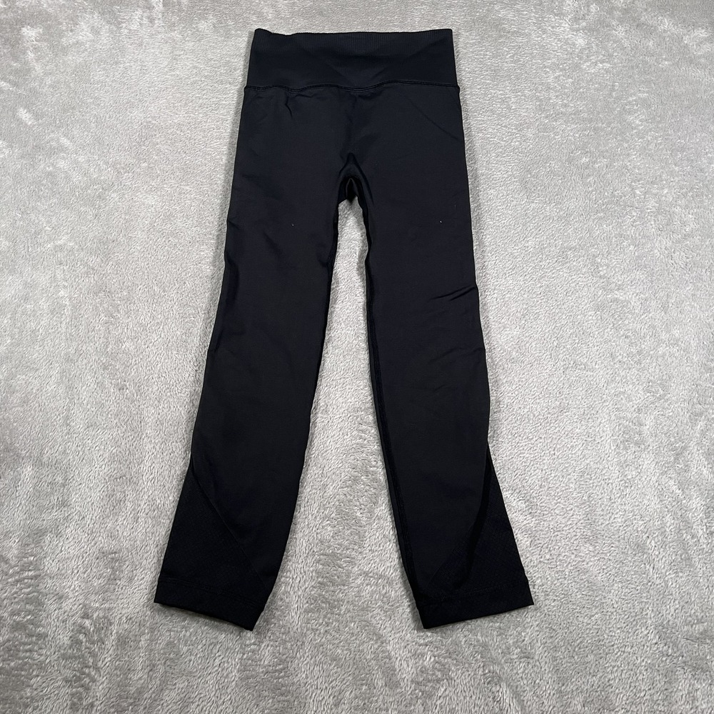 Lululemon Pants Womens 2 Black High Rise Flared Yoga Gym Seamless Athleisure